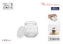 Inde Tarro Vidrio Postre 200 ml Tapa Plástica Mediterraneo (24 Unidades)
