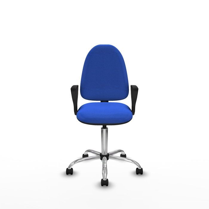 PIQUERAS Y CRESPO Silla de oficina Aýna Azul con Brazos Fijos