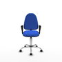 PIQUERAS Y CRESPO Silla de oficina Aýna Azul con Brazos Fijos
