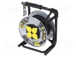 KEL Prolongador de alimentación HEAVY H07RN-F 3G2,5mm2 20m Negro