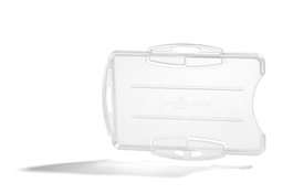 Funda Distintivo Durable Doble 54X85 Mm Pack De 10 Transparente