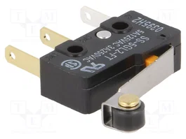 Aratas (Formerly Omron Components) Microconmutador SNAP ACTION SS-5GL2-FT SPDT 5A/250VAC ON-(ON) con palanca y roldana