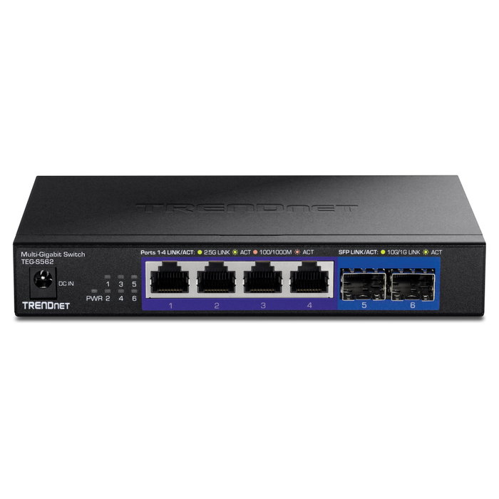 TRENDnet TEG-S562 Switch de red No administrado 2.5G Ethernet y 2 SFP+