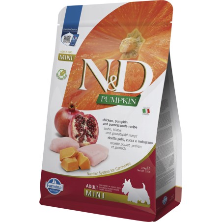 Farmina N&D Pumpkin Pollo y Granada Mini 2,5kg