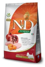 Farmina N&D Dog Pumpkin Mini Pollo Sin Cereales Alimento Completo para Perros Adultos 2,5 kg