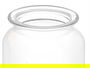 Vivalto Tarro Redondo Liso Tapa Cristal Vidrio Transparente Capacidad 600 ml Dimensiones 11 x 15 x 11 cm (Set de 12)