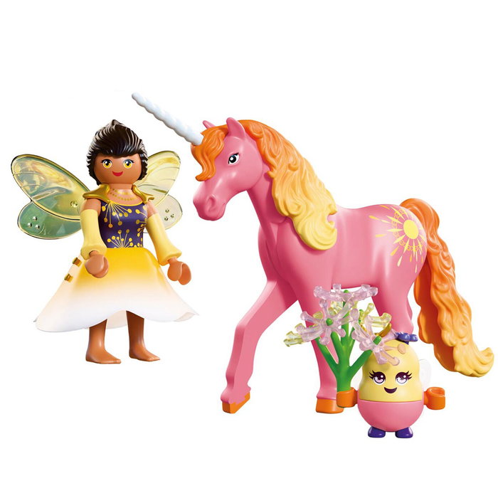 PLAYMOBIL Unicornio Rocío Matinal con Hada 72218