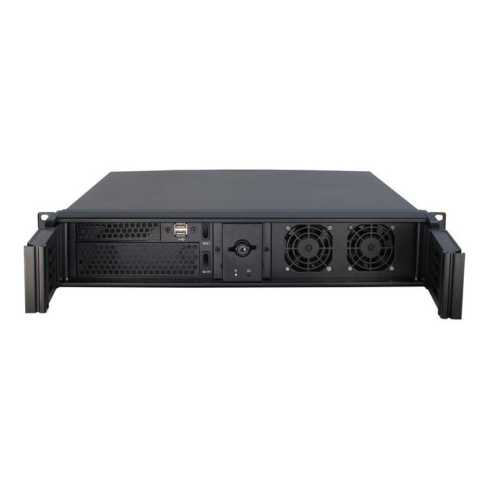 Inter-Tech 2U-2098-SK Servidor Rack 19 Pulgadas Negro Acero micro ATX Mini-ITX