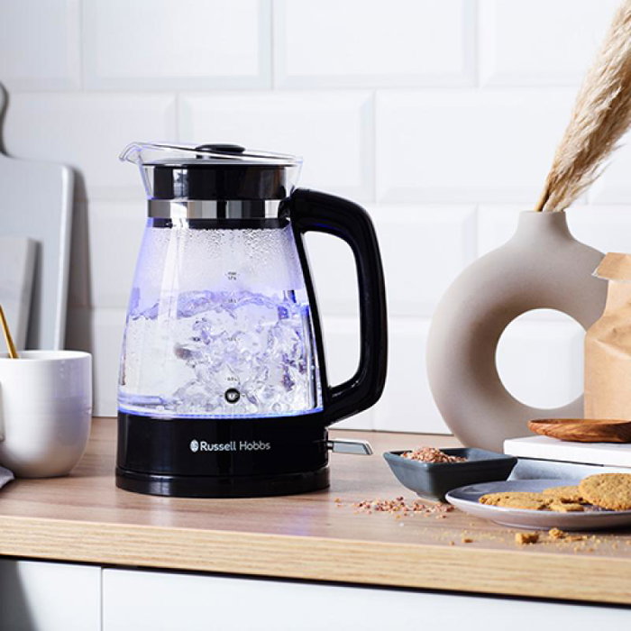 Russell Hobbs Hervidor Classic Glass 1.7 Litros Negro 26080-70