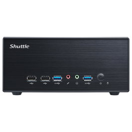 Shuttle Barebone XH610G2 Carcasa PC Slim, Chipset Intel H610, Socket LGA 1700, DDR5-SDRAM, PCIe, SATA III, Windows 11 Compatible, Negro