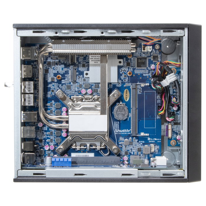 Shuttle Barebone XH610G2 Carcasa PC Slim, Chipset Intel H610, Socket LGA 1700, DDR5-SDRAM, PCIe, SATA III, Windows 11 Compatible, Negro