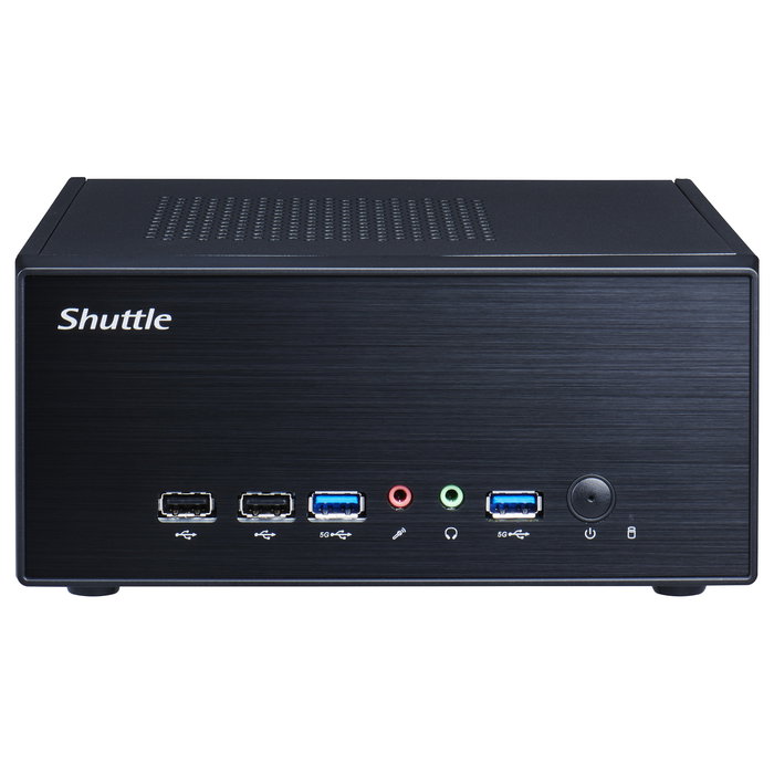 Shuttle Barebone XH610G2 Carcasa PC Slim, Chipset Intel H610, Socket LGA 1700, DDR5-SDRAM, PCIe, SATA III, Windows 11 Compatible, Negro