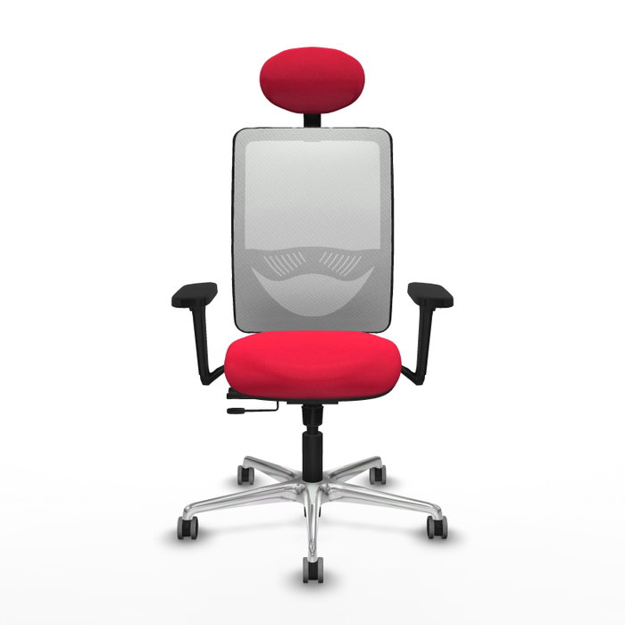 PIQUERAS Y CRESPO Silla de oficina Zulema Rojo/Blanco PIQUERAS Y CRESPO Silla de oficina Zulema Rojo/Blanco