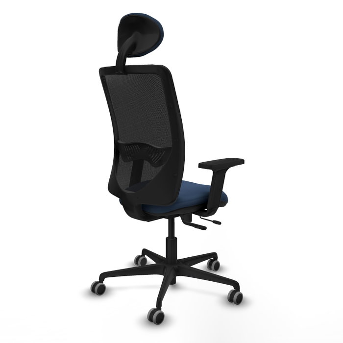 PIQUERAS Y CRESPO Silla de oficina Zulema Azul marino y Negro