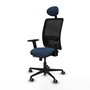 PIQUERAS Y CRESPO Silla de oficina Zulema Azul marino y Negro