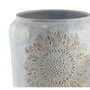 DKD Home Decor Set de 2 Maceteros Mandala Blanco y Dorado