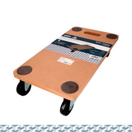 Edm Carretilla con base de madera 200kg 58x30x12cm
