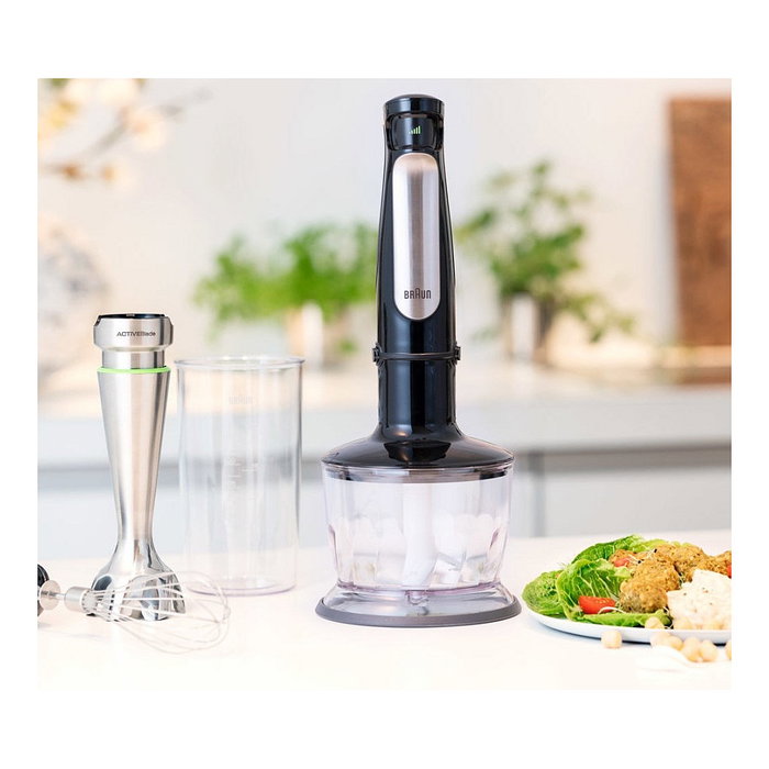 Braun MQ 7035X Batidora de Inmersión 1000W Negro Acero Inoxidable Braun MQ 7035X Batidora de Inmersión 1000W Negro Acero Inoxidable