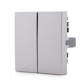 Panasonic Tecla Partida Novella Interruptor/Conmutador Doble Color Plata