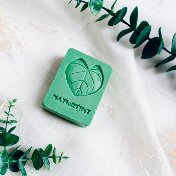 Naturtint Champú Sólido Uso Frecuente 75 g - Hidratante, Sin Sulfatos, con Aceites Esenciales, Certificación COSMOS ECOCERT, para Cabello Nutrido y con Brillo