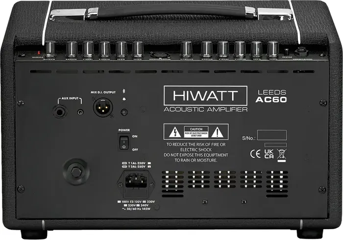 HIWATT Leeds AC 60 Amplificador Acústico Combo 60W 2 Canales Chorus Reverb Transistores