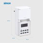 Simon Programador Digital Semanal AF711201 para Exterior IP44, 3600 W, 16 A, 230 V, Automatización Eléctrica