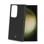 Celly Funda CROMO para Samsung Galaxy S23 Ultra 5G - Negra - Material TPU y microfibra - Resistente a golpes y rayones