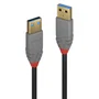 Lindy Cable USB 3.2 Gen 1 Anthra Line 1 m USB A a USB A Negro