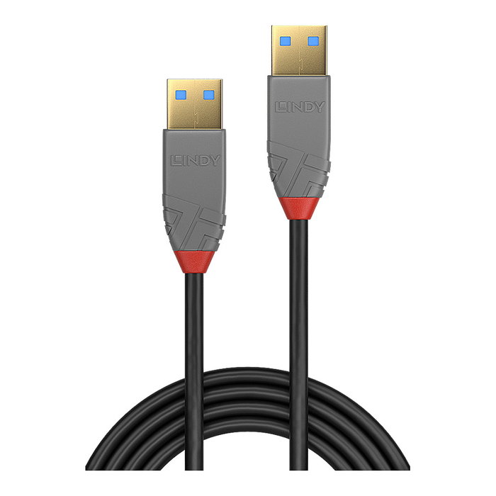 Lindy Cable USB 3.2 Gen 1 Anthra Line 1 m USB A a USB A Negro Lindy Cable USB 3.2 Gen 1 Anthra Line 1 m USB A a USB A Negro
