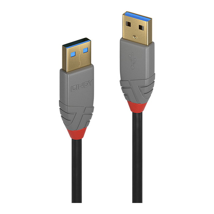 Lindy Cable USB 3.2 Gen 1 Anthra Line 1 m USB A a USB A Negro Lindy Cable USB 3.2 Gen 1 Anthra Line 1 m USB A a USB A Negro