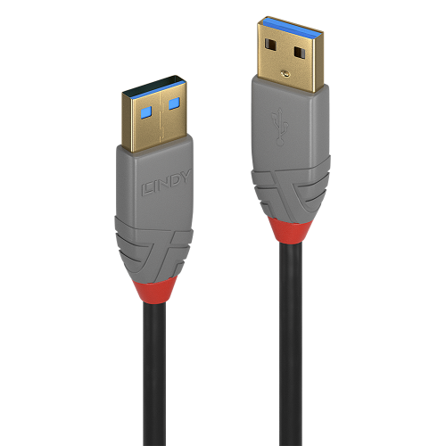 Lindy Cable USB 3.2 Gen 1 Anthra Line 1 m USB A a USB A Negro Lindy Cable USB 3.2 Gen 1 Anthra Line 1 m USB A a USB A Negro