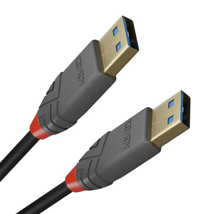 Lindy Cable USB 3.2 Gen 1 Anthra Line 1 m USB A a USB A Negro Lindy Cable USB 3.2 Gen 1 Anthra Line 1 m USB A a USB A Negro
