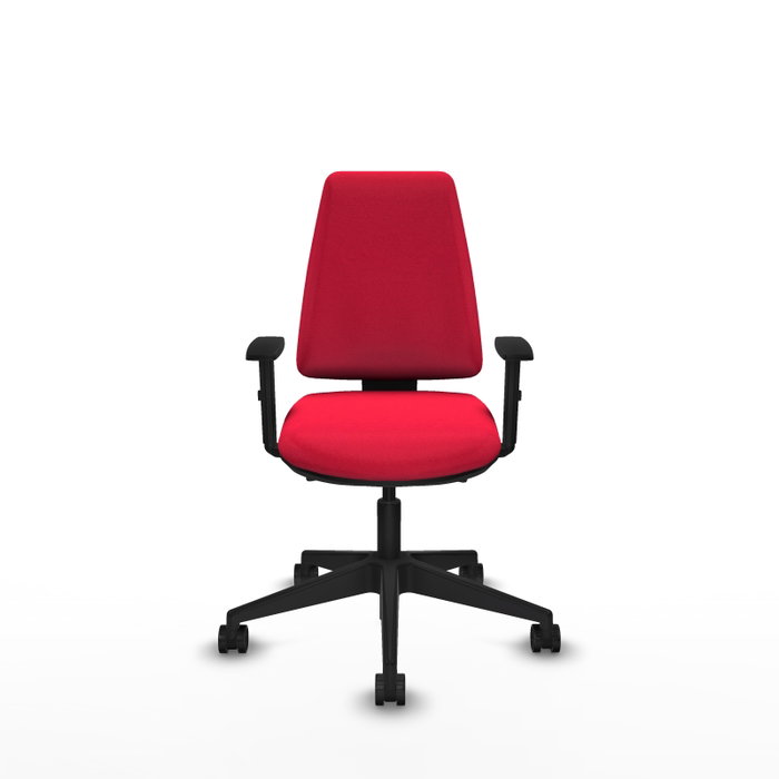 PIQUERAS Y CRESPO Silla de oficina Elche con mecanismo Asincro, color Rojo PIQUERAS Y CRESPO Silla de oficina Elche con mecanismo Asincro, color Rojo