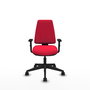 PIQUERAS Y CRESPO Silla de oficina Elche con mecanismo Asincro, color Rojo