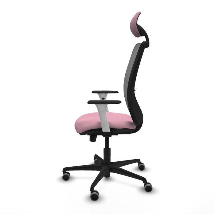 PIQUERAS Y CRESPO Silla de oficina Zulema Rosa y Gris