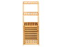 Berilo Mueble Bambú 3 Baldas con Puerta 100x33x5 cm Color Natural