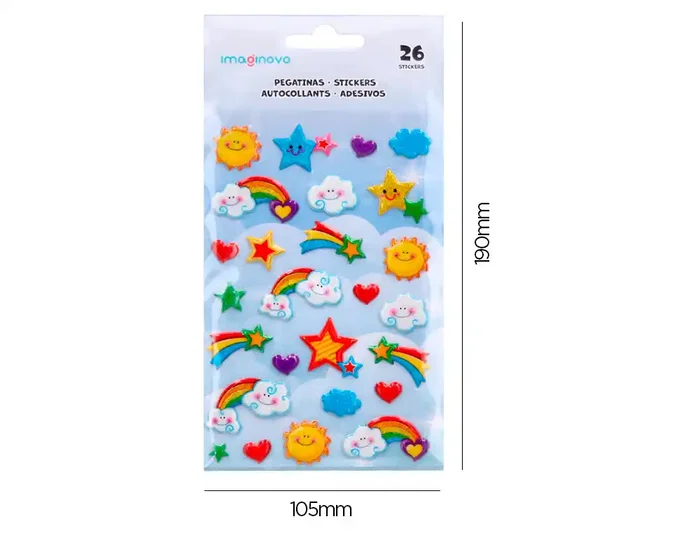 Imaginovo Pegatinas Arcoiris Magic Dreams con Relieve 190x105 mm Imaginovo Pegatinas Arcoiris Magic Dreams con Relieve 190x105 mm
