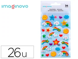 Imaginovo Pegatinas Arcoiris Magic Dreams con Relieve 190x105 mm
