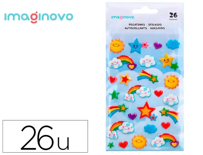 Imaginovo Pegatinas Arcoiris Magic Dreams con Relieve 190x105 mm Imaginovo Pegatinas Arcoiris Magic Dreams con Relieve 190x105 mm