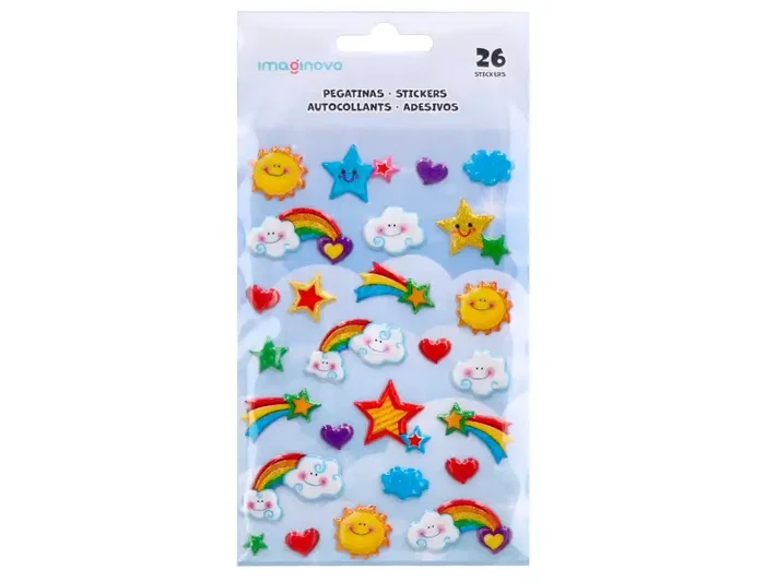Imaginovo Pegatinas Arcoiris Magic Dreams con Relieve 190x105 mm Imaginovo Pegatinas Arcoiris Magic Dreams con Relieve 190x105 mm