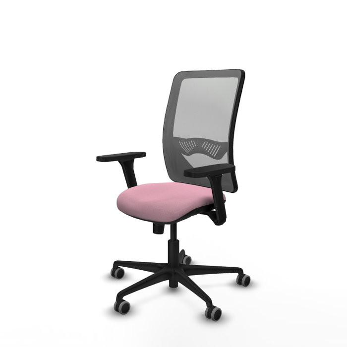PIQUERAS Y CRESPO Silla de oficina Zulema con Mecanismo Sincro Rosa y Gris PIQUERAS Y CRESPO Silla de oficina Zulema con Mecanismo Sincro Rosa y Gris