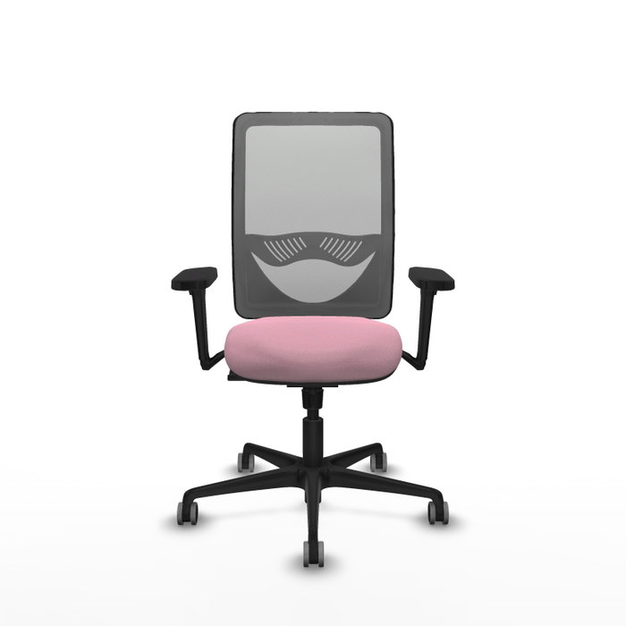 PIQUERAS Y CRESPO Silla de oficina Zulema con Mecanismo Sincro Rosa y Gris PIQUERAS Y CRESPO Silla de oficina Zulema con Mecanismo Sincro Rosa y Gris