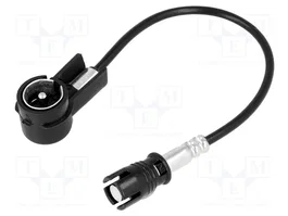 PER.PIC. Cable de conexión coaxial de 0,15m ISO enchufe angular a RAKU II hembra