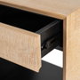 Ixia Mesita Sintra Natural-Negro Madera-Metal 50 x 40 x 70,50 cm