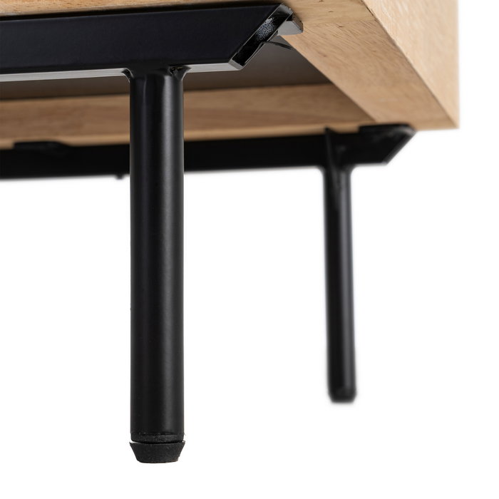 Ixia Mesita Sintra Natural-Negro Madera-Metal 50 x 40 x 70,50 cm Ixia Mesita Sintra Natural-Negro Madera-Metal 50 x 40 x 70,50 cm