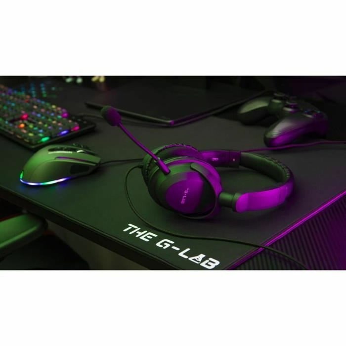 The G-Lab Korp-Carbon Auriculares Gaming Negro con Micrófono Desmontable