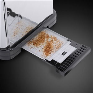 Russell Hobbs 23520-56 Tostador Victory, 2 Ranuras Alargadas, Para Pan Congelado, Bandeja Recogemigas, Extraelevación