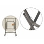 Ibergarden Mesa Redonda Plegable de 80 cm Blanco-Gris