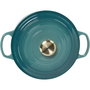 Le Creuset Signature Bräter Fuente para asar redonda 24 cm Bleu Riviera