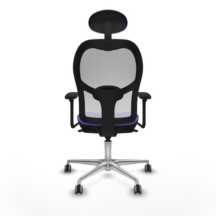 PIQUERAS Y CRESPO Silla de oficina Jorquera con mecanismo Sincro, Lila y Blanco PIQUERAS Y CRESPO Silla de oficina Jorquera con mecanismo Sincro, Lila y Blanco